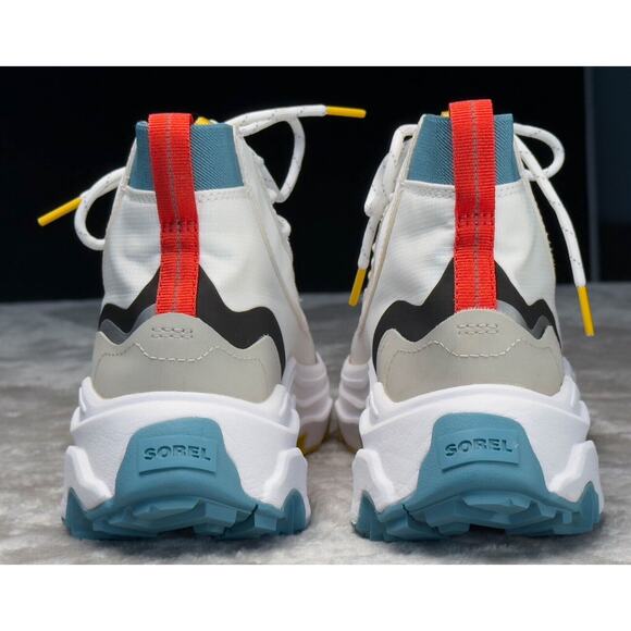 Sorel Kinetic Breakthru Venture Mid Waterproof White Moonstone Sneaker Womens 10 - Picture 5 of 16